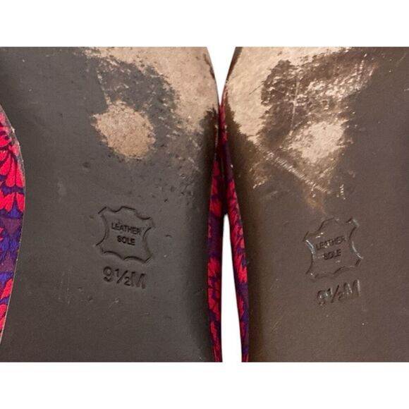 Tory Burch Red & Purple Loafers MI Brazil EUC 9.5 - Picture 9 of 9